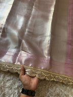 Dil Lavender Banarasi Silk Saree