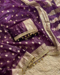 Maharani Purple Banarasi Saree