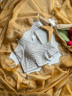 Stars on Mustard Saree