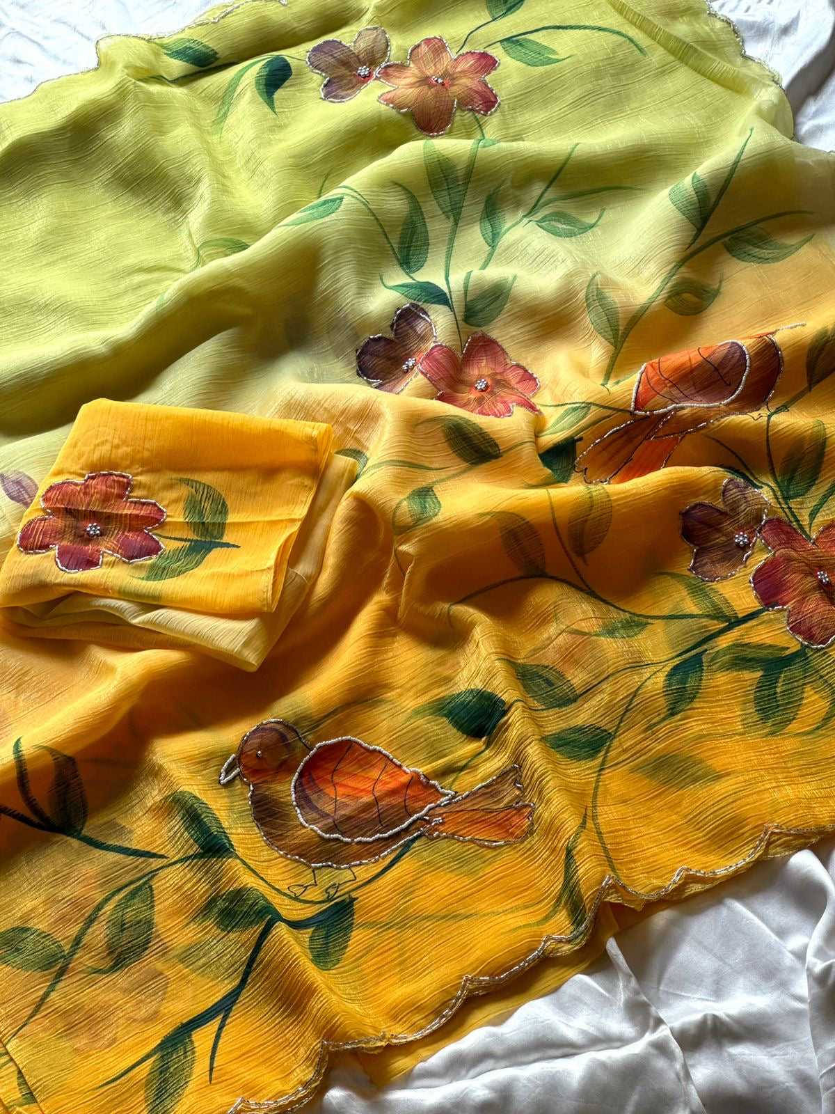 Trina Crushed Saree