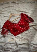 Deepika- Pure viscose saree (Ruby creme)