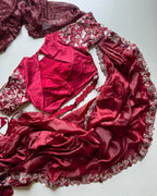 Surkh Laal Embellised Saree (Pre-Draped)