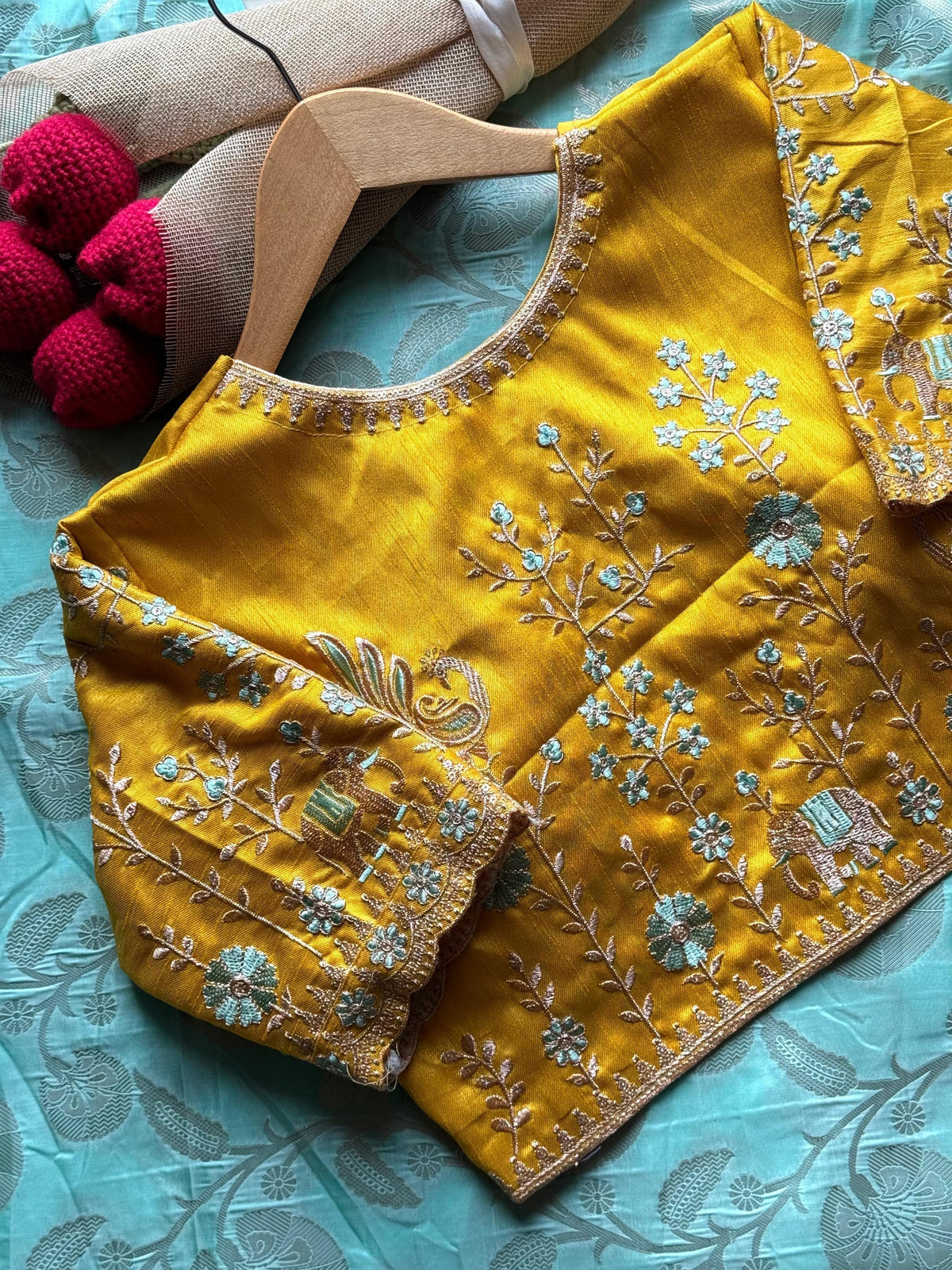 Antara Pattu Silk Saree (sky)