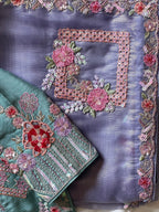 Pankhuri Ivory Embellished Saree