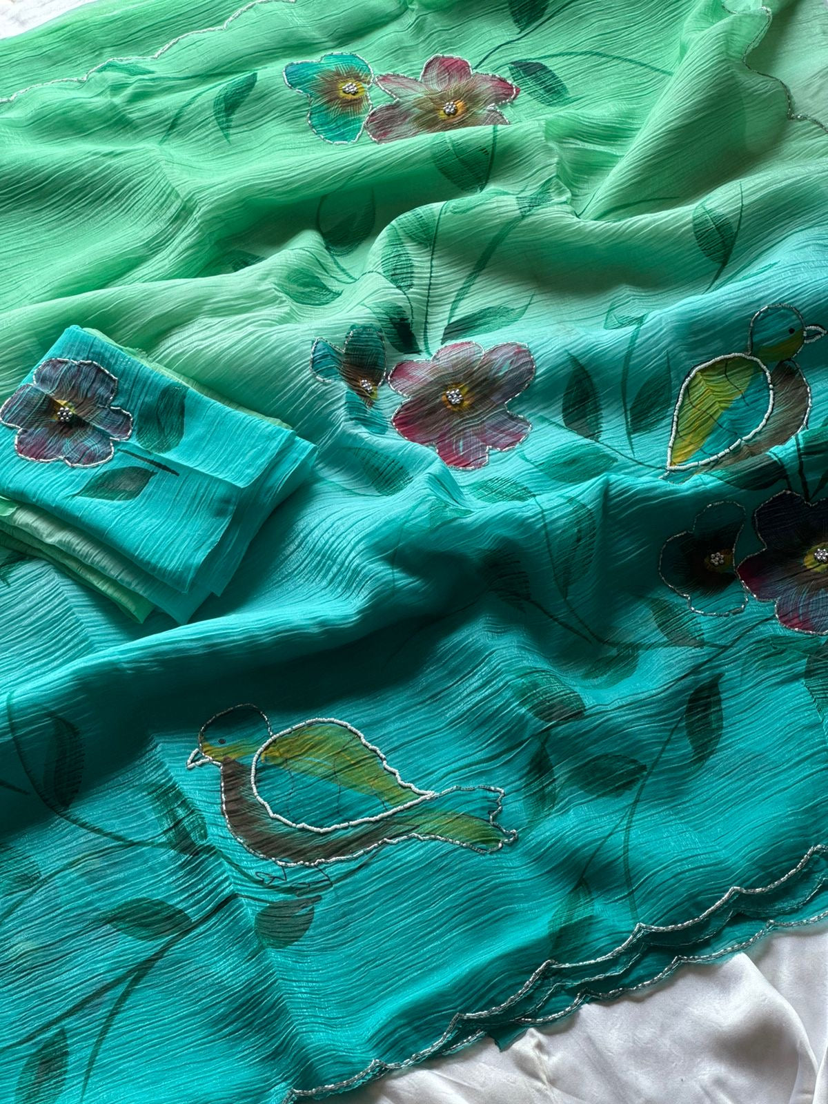 Trina Crushed Saree