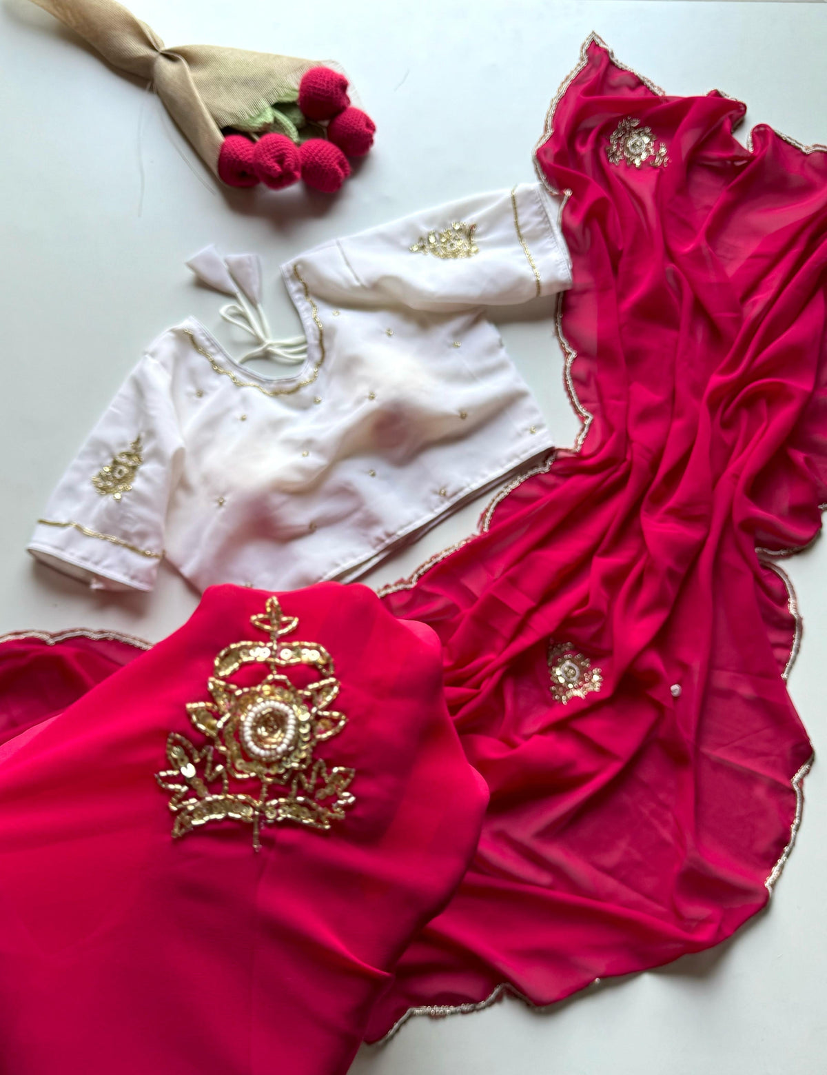 Precious Scarlet Saree