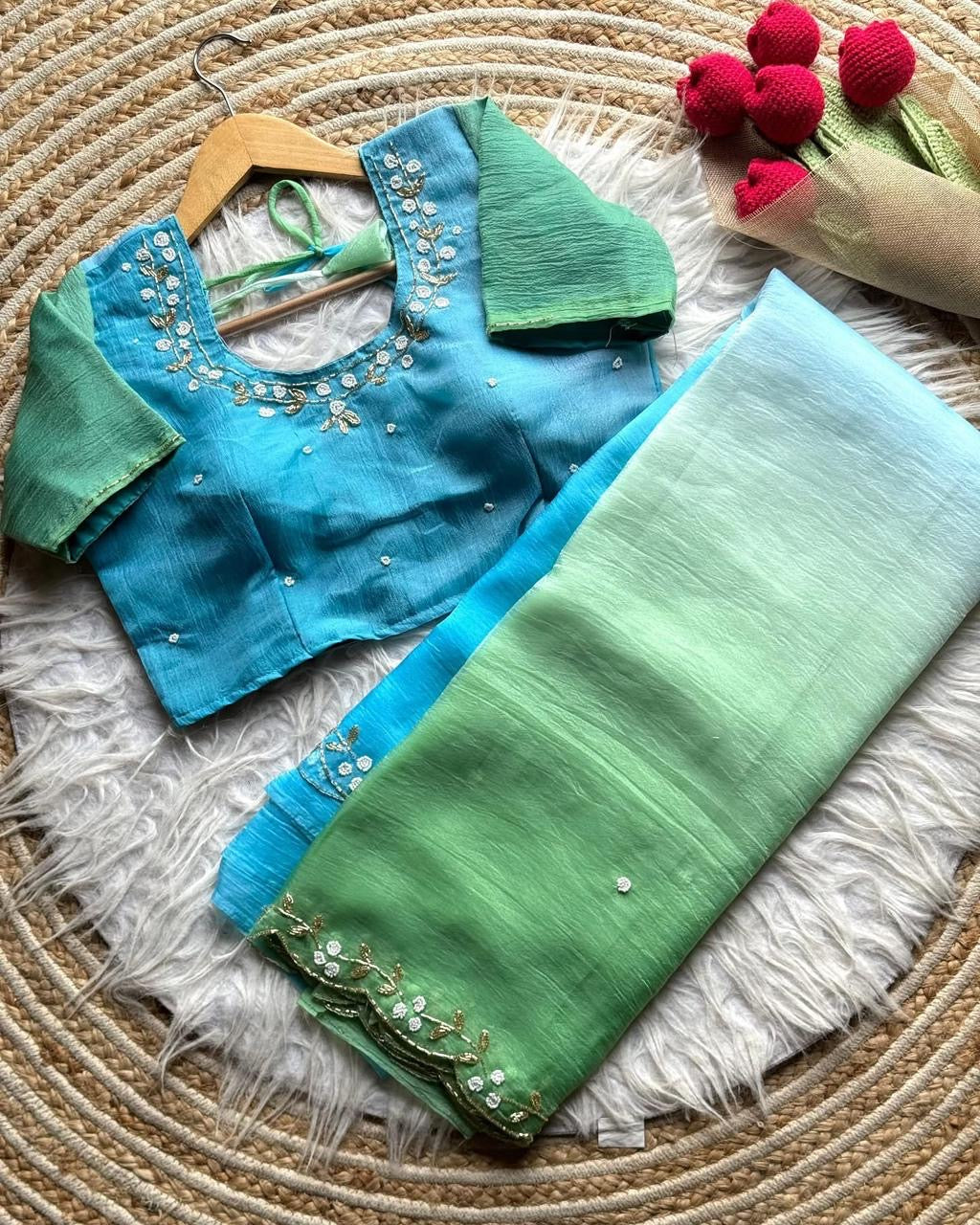 Titli Tissue Saree