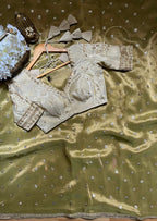 Sequinned Henna Saree