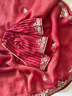 Naveli Red  Saree