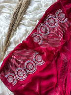 Panchi Safed Saree