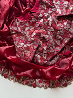 Surkh Laal Embellised Saree (Pre-Draped)
