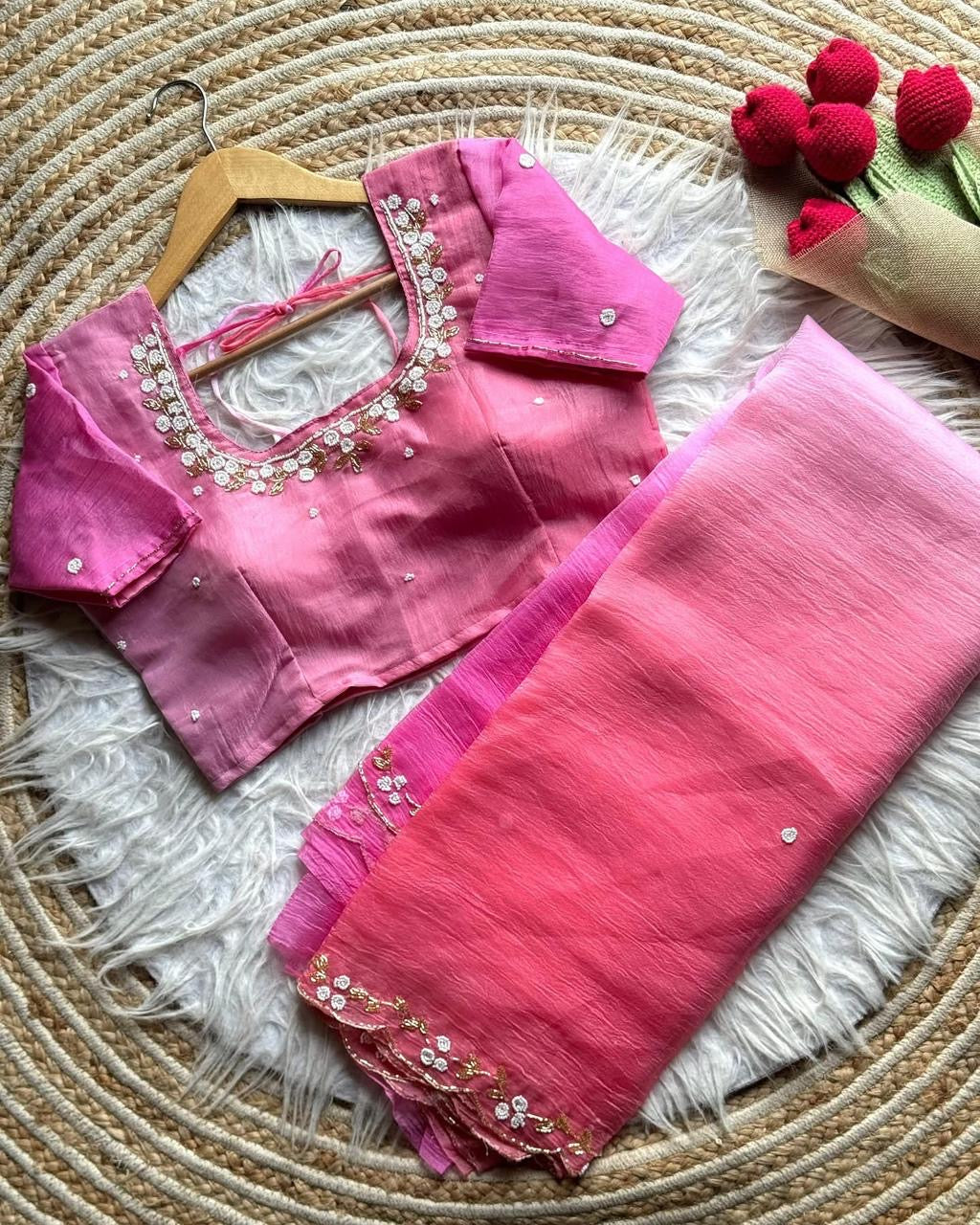 Titli Tissue Saree