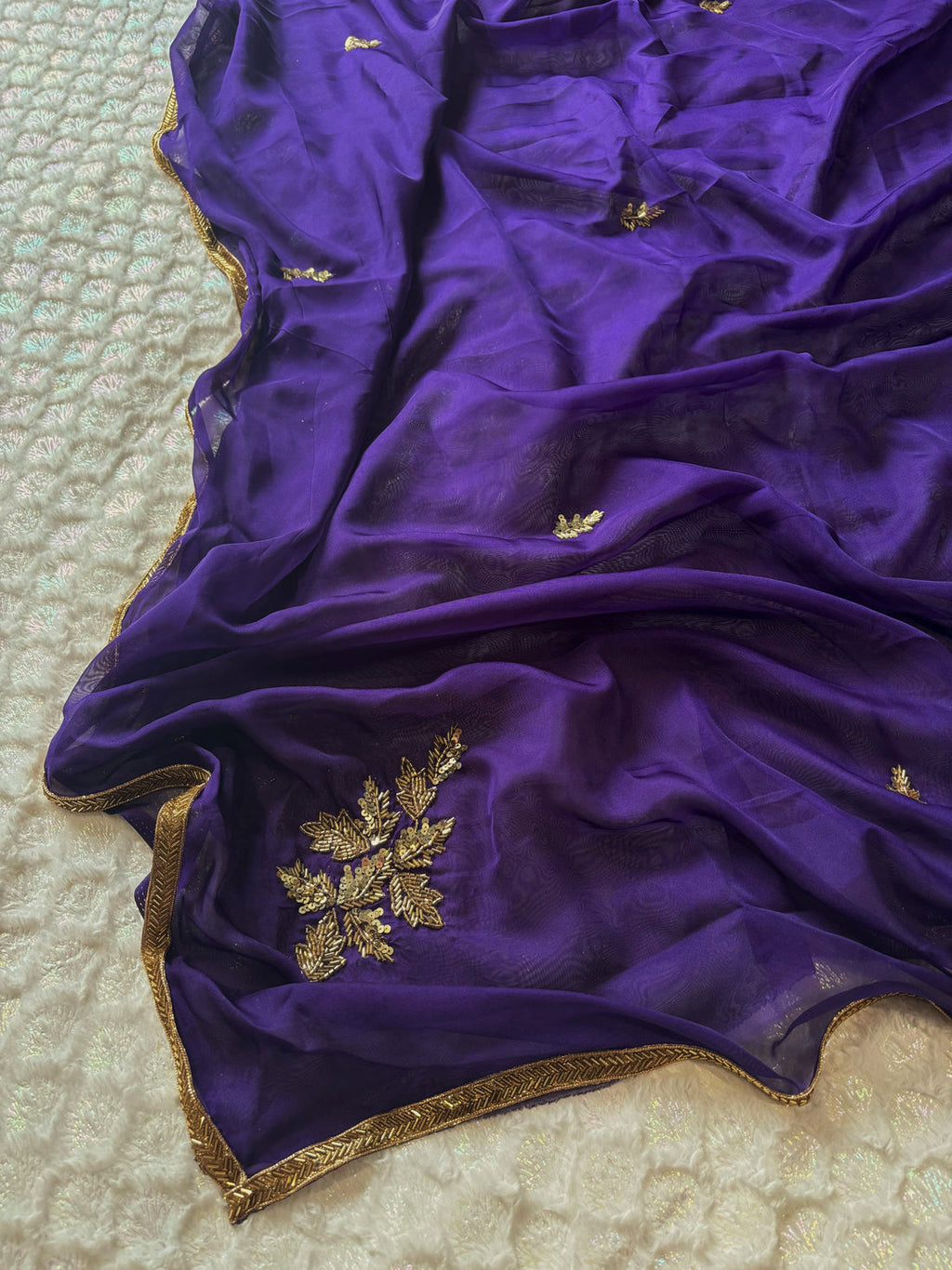 Aster Purple Saree