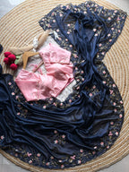 Precious Midnight Blue Saree