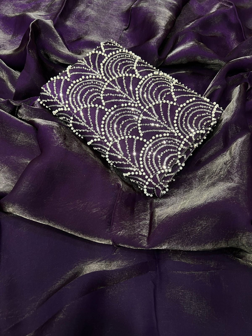 Moon Shine Purple Saree