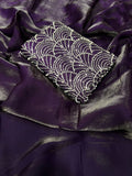Moon Shine Purple Saree