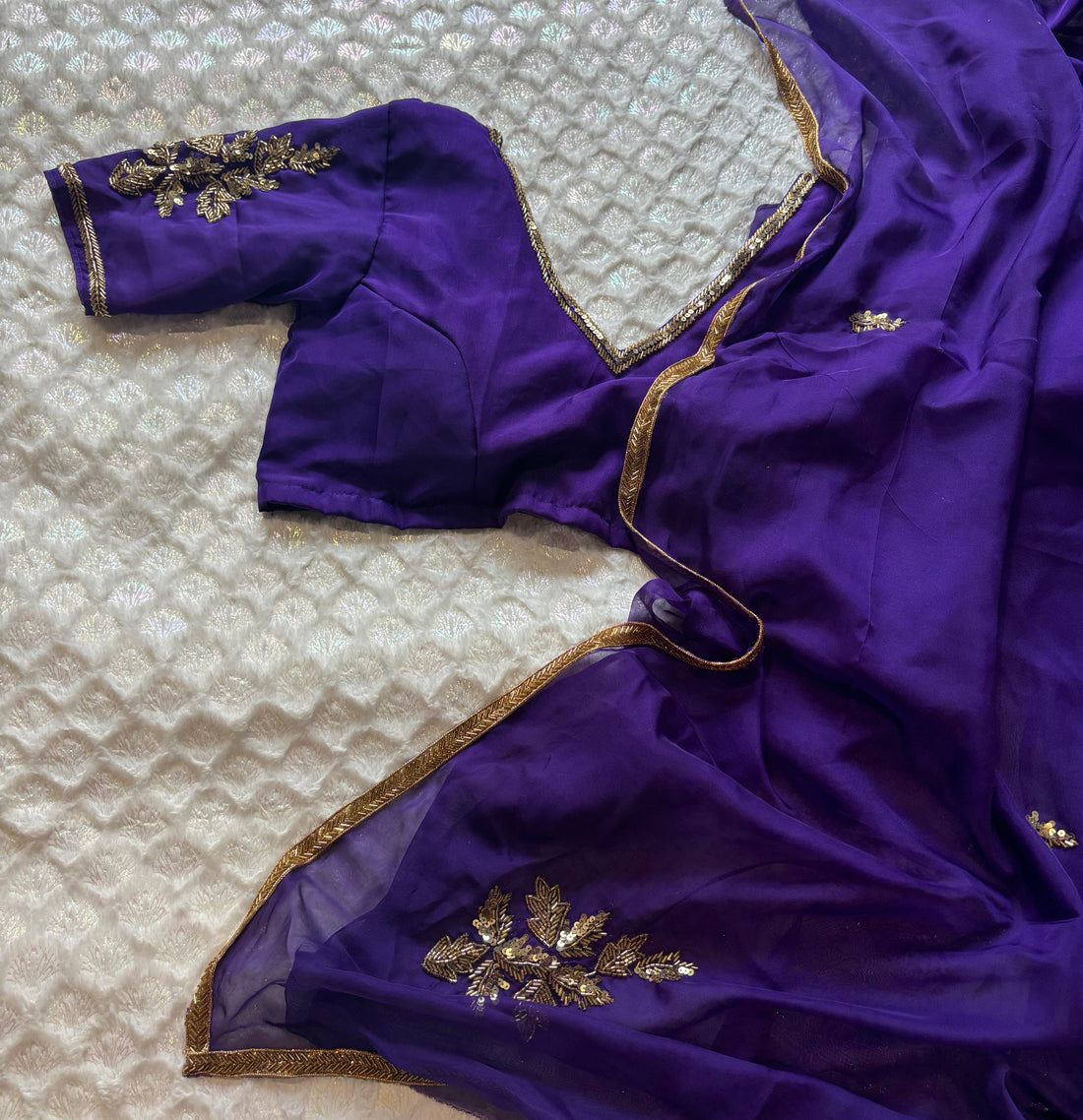 Aster Purple Saree