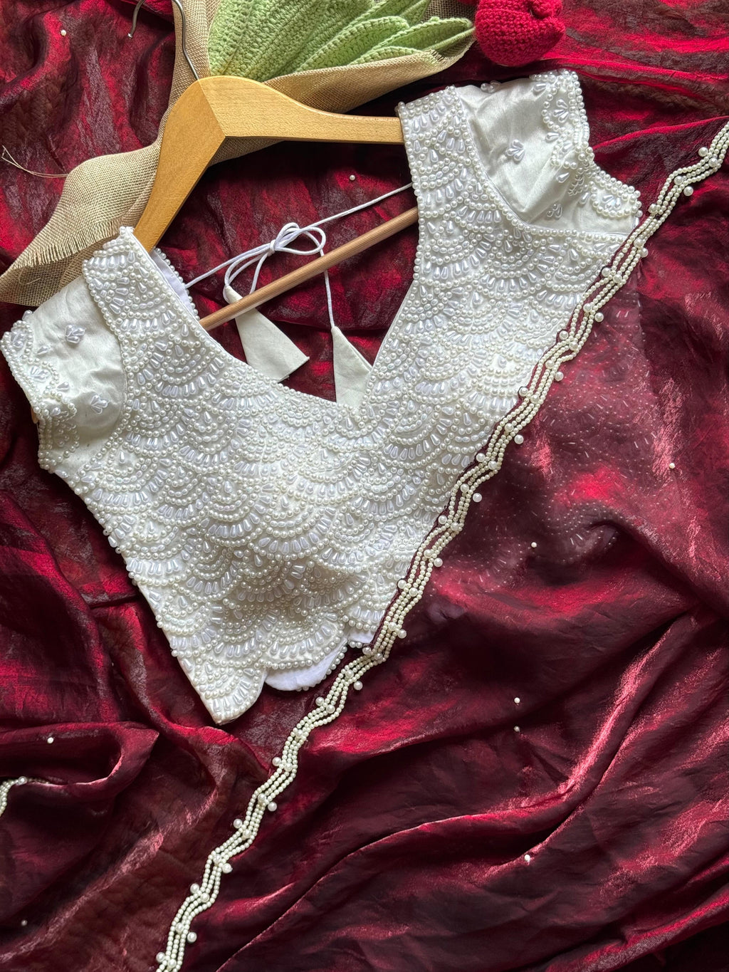 Cherry Embellished Saree