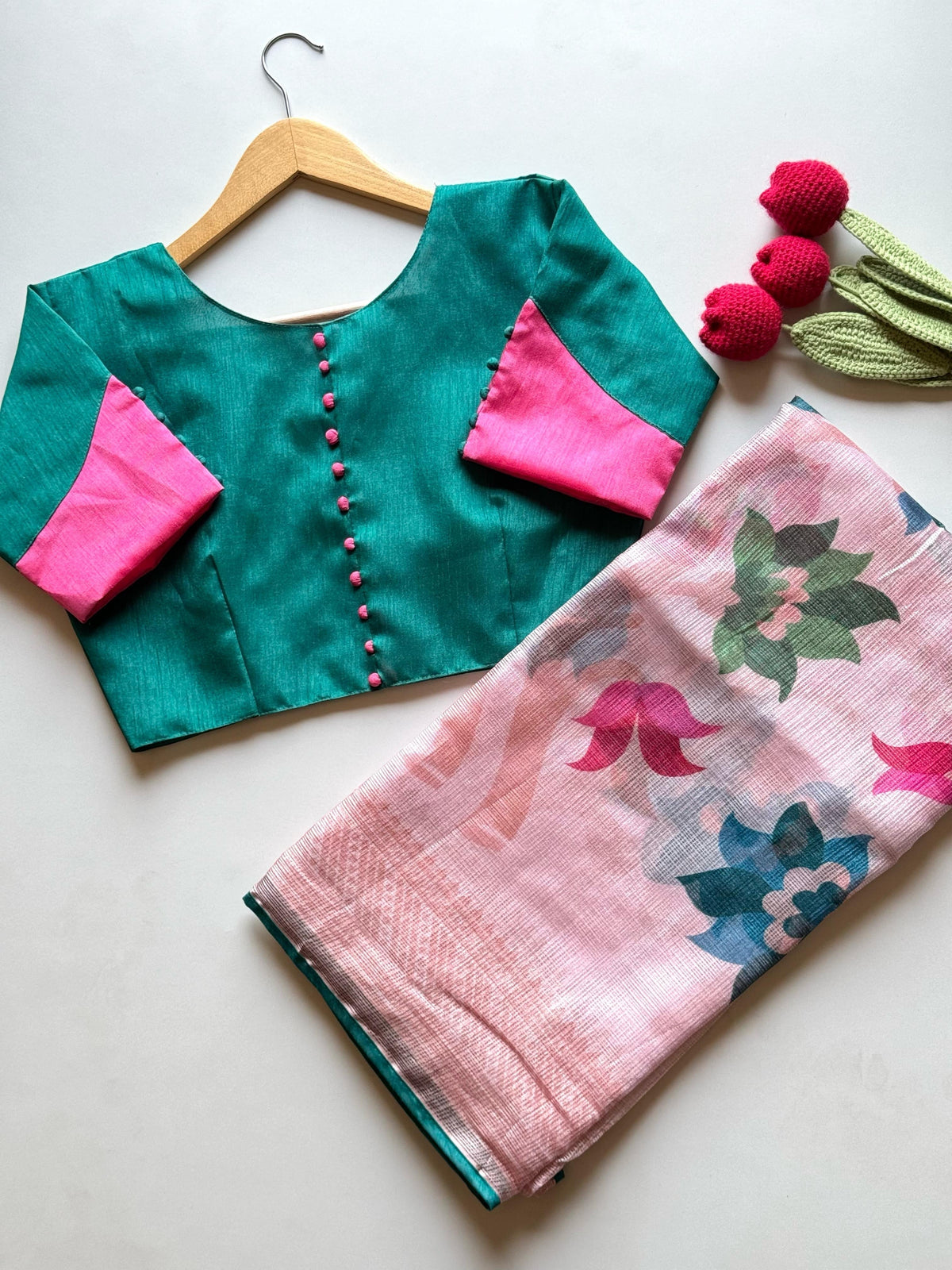 Spring Floral Kota Saree