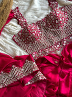 Pankhuri Ivory Embellished Saree