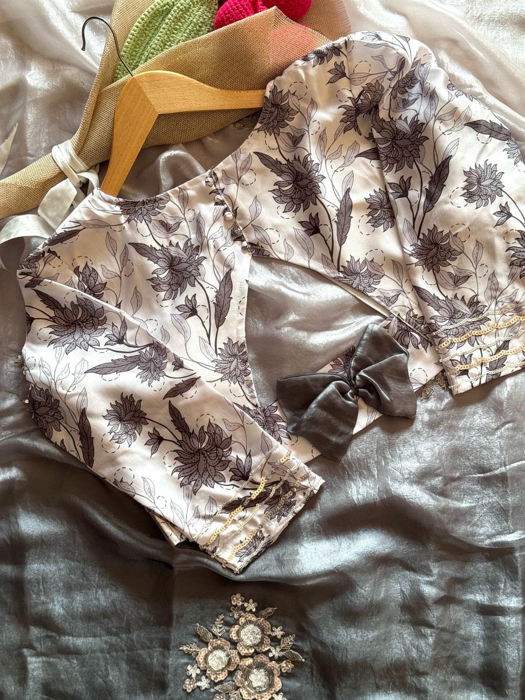 Pearls on Petals Saree