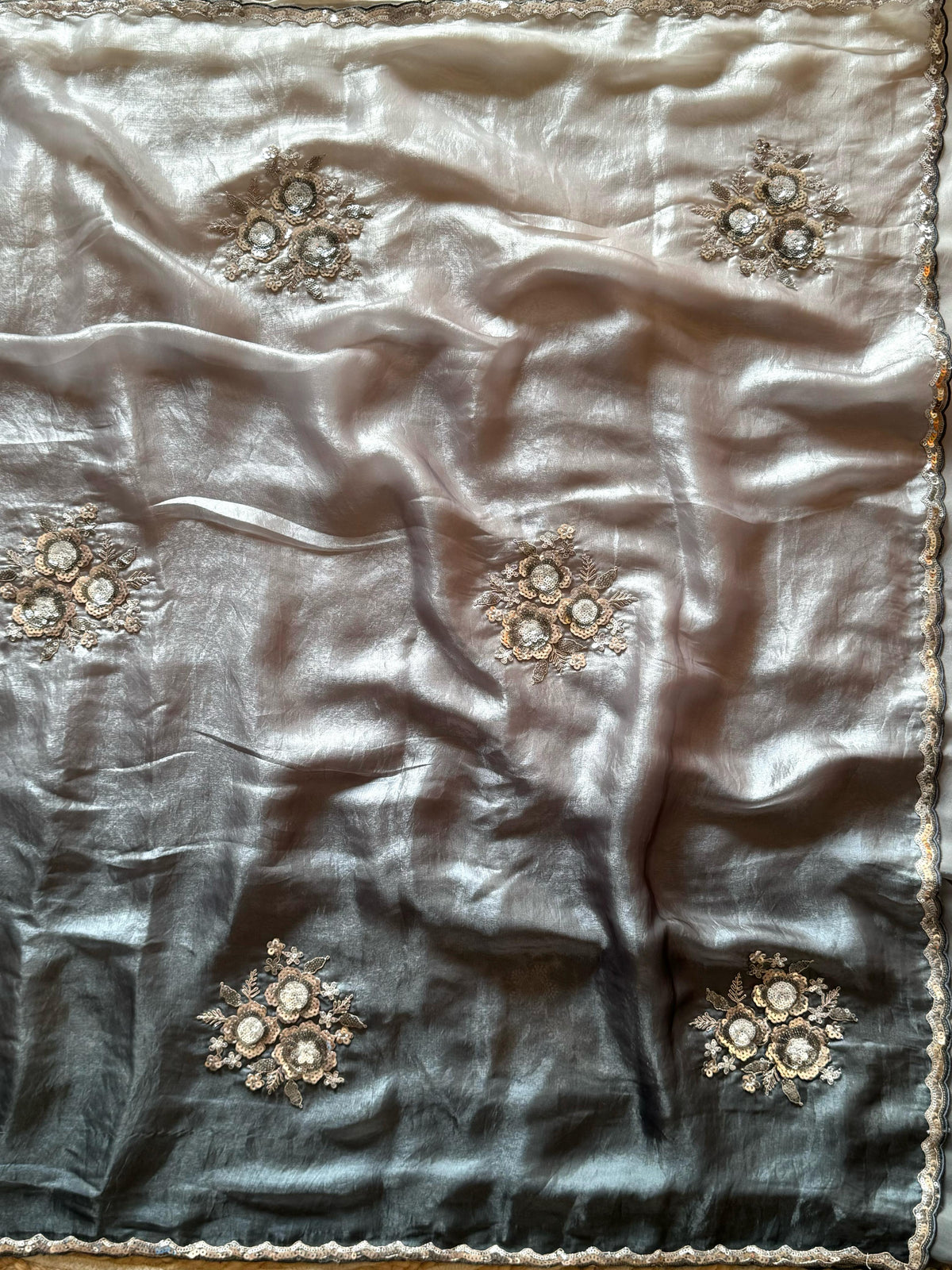 Pearls on Petals Saree