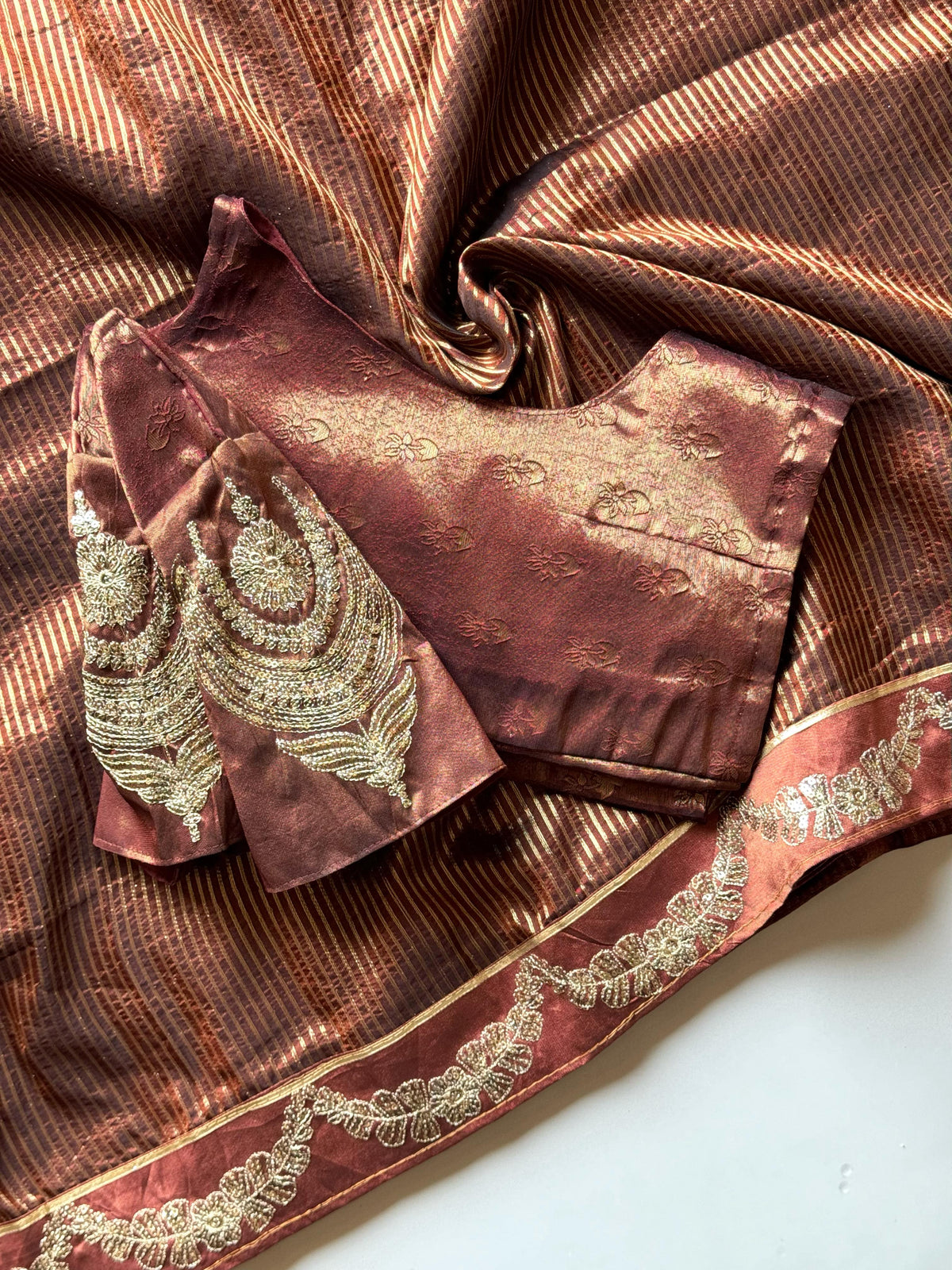 Stars on Rose Saree