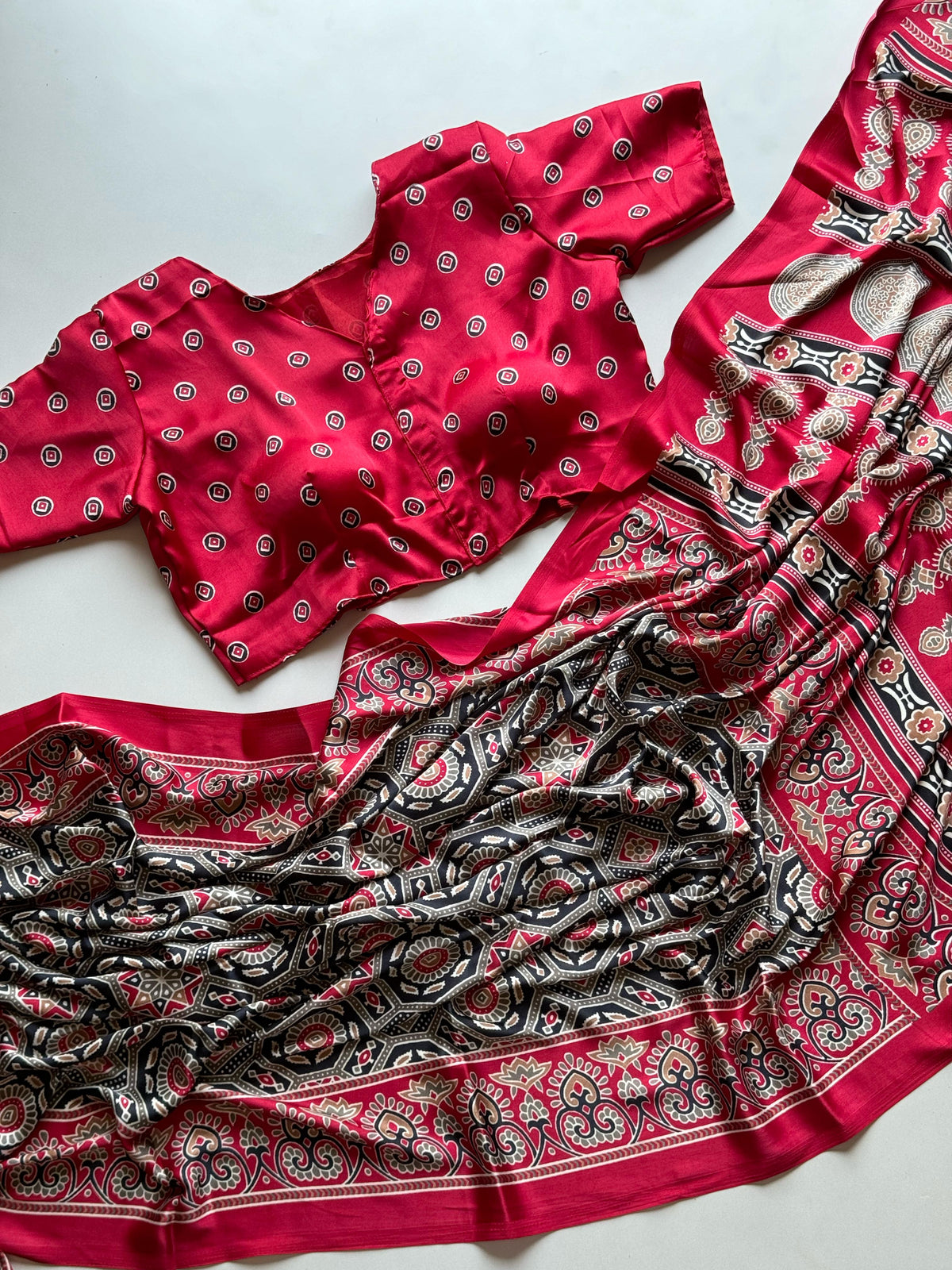 Kalindi Kalamkari Saree