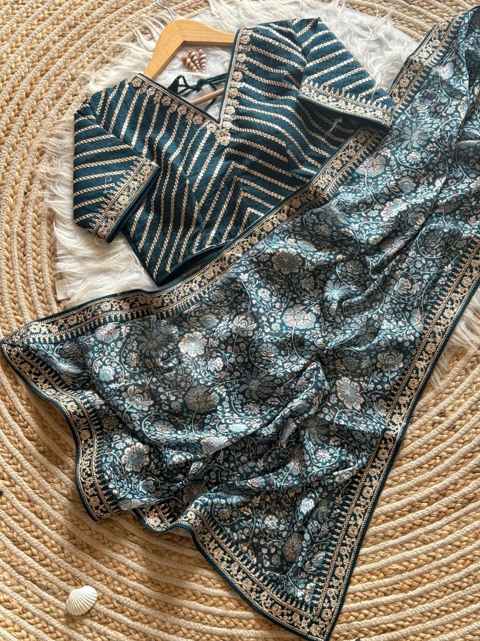 Kalindi Kalamkari Saree