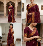 Sky Shine Super Sale Saree With Look